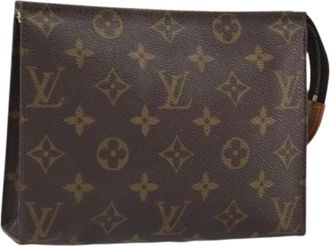 Louis Vuitton Pre-owned Clutches, female, Brown, Size: ONE SIZE Pre-owned Canvas Clutch
