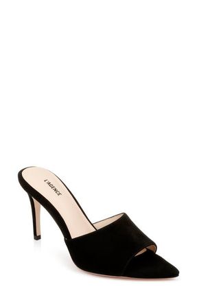 L'agence Lolita Pointed Toe Sandal in Blacksuede at Nordstrom, Size 6.5
