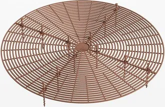 OEM Protector De Macetas, Perforado Para Mantener La Tierra En Su Lugar, Evita Que Se Vuelque, Cubierta Protectora De Malla, Marr&oacute;n, 30 Cm