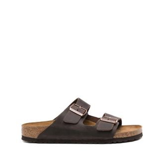 Birkenstock Sliders, male, Brown, Size: 12 US Arizona Habana Narrow Fit