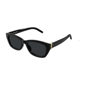 Saint Laurent M153 Zonnebril - unisex - Accessoires - Zwart - Maat: 53 MM Zijde