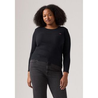 Levi's Plus T-shirt met lange mouwen en ronde hals