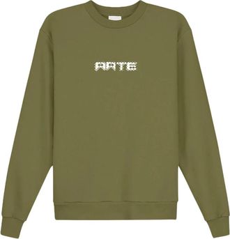 Arte Groene Pixel Crewneck Sweatshirt - Heren - Sweatshirts - Groen - XL - Hoodies & sweatvesten
