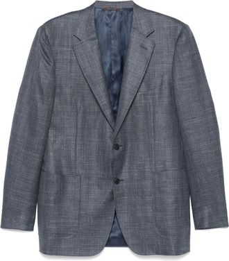 Canali Blazer con effetto fiammato - Blu