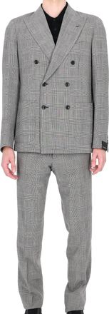 Tagliatore Montecarlo Seersucker Wool Double-Breasted Suit