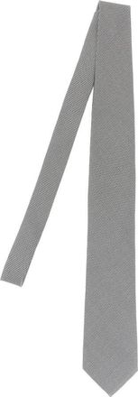 Tom Ford Zijden Jacquard Stropdas - Heren - Stropdassen - Grijs - ONE Size - Satijn - Accessoires