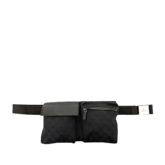 Gucci Pre-owned Canvas Belt Bag - unisex - Pre-owned - Zwart - Maat: ONE Size Zijde