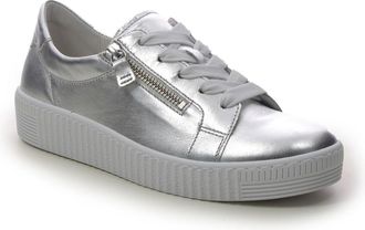 Gabor Wisdom Silver Metallic Womens Trainers 83.334.61