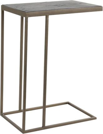 Light & Living Light&living - Mesa Auxiliar Chisa Madera De Mango Negro-bronce