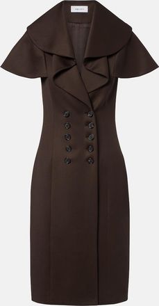 Alexander McQueen Draped wool minidress
