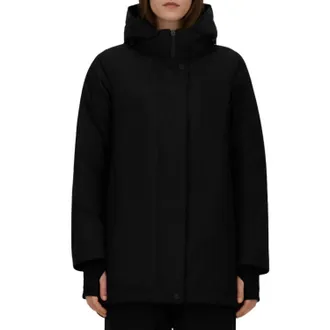 Herno Hooded A-Shape 2-Layer Windstopper Jacket In Black