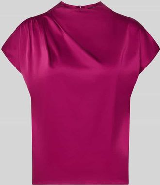 Zero Blusenshirt mit Rundhalsausschnitt und Kapp&auml;rmeln in Rosa, Gr&ouml;&szlig;e 34