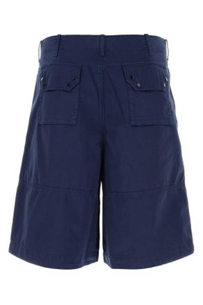 Ten c Mens Blue Stretch Cotton Bermuda Shorts - Dark Blue - Size EU 50 (Mens)