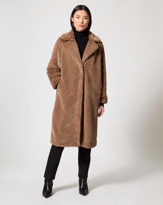Adrienne Landau Delaney Teddy Coat