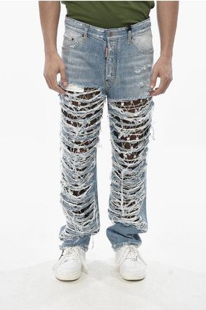 Dsquared2 Distressed Jeans 642 With Rhinestone Embellishment 20cm size 46
