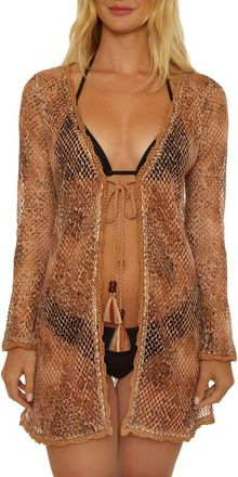 Isabella Rose Taylor Into the Wild Cover-Up in Brown Multi at Nordstrom, Size Medium
