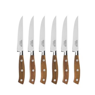 Sabatier Trompette Set de 6 cuchillos de carne Madera