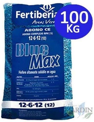 No Brand No Brand - Abono Fertilizante Complejo Blue Max 12-8-12 De 100 Kg R&aacute;pida Acci&oacute;n Alta Solubilidad De F&oacute;sforo, Nitr&oacute;geno Y Potasio