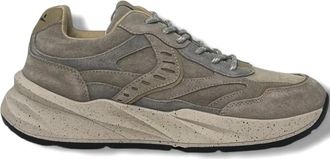 Voile Blanche Club22 suede panelled trainers - Grey