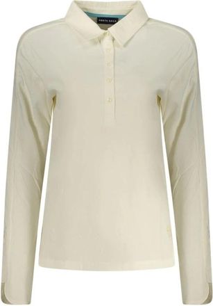 North Sails Klassiek Katoenen Poloshirt - Dames - Polos - Wit - XL - Katoen - Tops