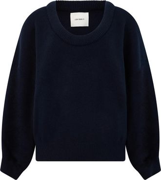 Lisa Yang Oia Sweater - Dames - Cashmere truien - Blauw - M - Kasjmier - Truien & Vesten