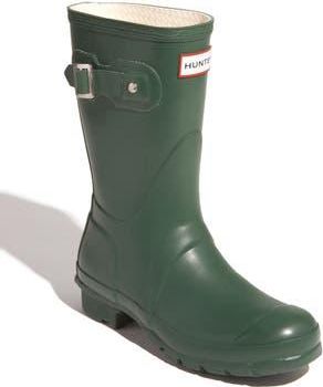 Hunter Original Short Waterproof Rain Boot in Green at Nordstrom Rack, Size 6