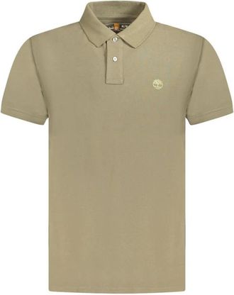 Timberland Tops, Heren, Bruin, S, Klassiek Poloshirt Korte Mouwen