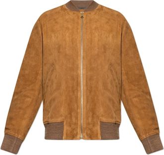 Paul Smith Su&egrave;de Bomberjack - Heren - Leren en Su&egrave;de Jassen - Bruin - M - Su&egrave;de - Jassen