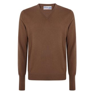 Ballantyne Truien & Vesten, Heren, Bruin, M, Cashmere Truien