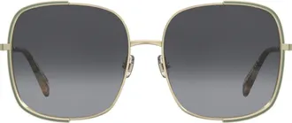 Kate Spade New York isla 59mm gradient square sunglasses in Gold Green/dark Grey at Nordstrom
