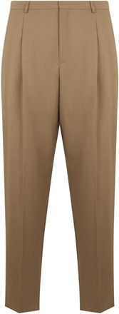 Saint Laurent Slim-fit Trousers, male, Brown, Size: L Slim-fit Pants
