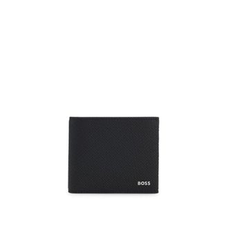 BOSS Billfold wallet in monogram-patterned leather