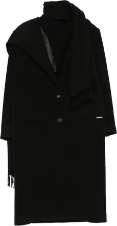 The Attico Fringed-scarf Coat