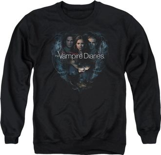 Gildan Vampire Diaries Hearts Desire Adult Crewneck Sweatshirt