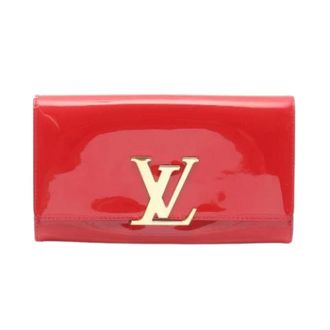 Louis Vuitton Pre-owned Wallets, female, Red, Size: ONE SIZE Pre-owned Pochette Louise EW NM Patent Leather Clutch Bag