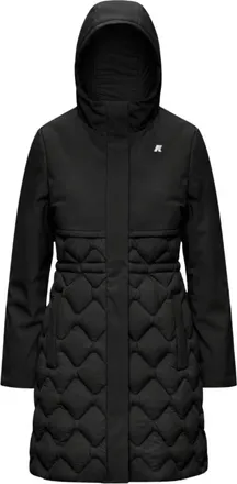 K-Way Jassen, Dames, Zwart, XS, Leer, Siphelle Hybrid Warm Shell