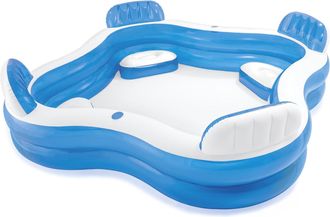 OEM Piscina Intex Swim Center family Lounge Con 4 Asientos, 229 X 229 X 66 Cm, Azul Oscuro