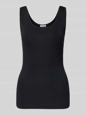 Hanro Slim Fit Top mit Rundhalsausschnitt in Black, Gr&ouml;&szlig;e XS