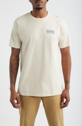 Brixton Hutchins Cotton Graphic T-Shirt in Cream at Nordstrom, Size Xx-Large