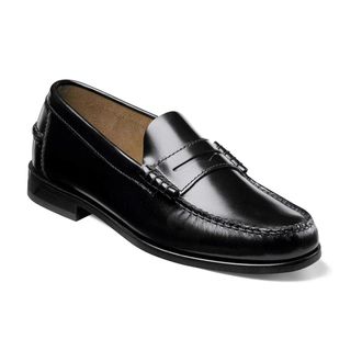 Florsheim Berkley 17058-01 Penny Loafer Mens Black Leather Shoes RHS3683
