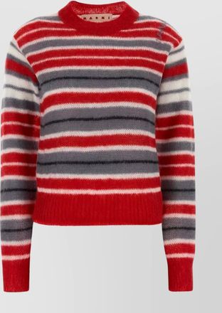 Marni embroidered mohair blend jumper