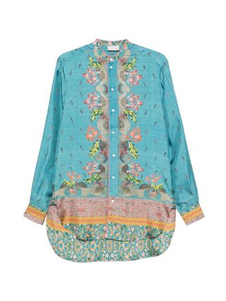 Pierre-Louis Mascia Pierre Louis Mascia Womens Printed Silk Shirt