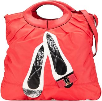 Ferragamo Borsa a tracolla Vara Shoes in nylon 2021 - Rosso