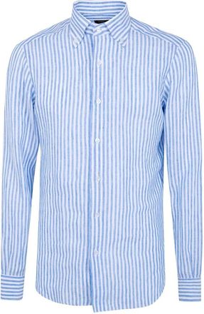 Barba Hombre, Camisas, Azul, Talla: L
