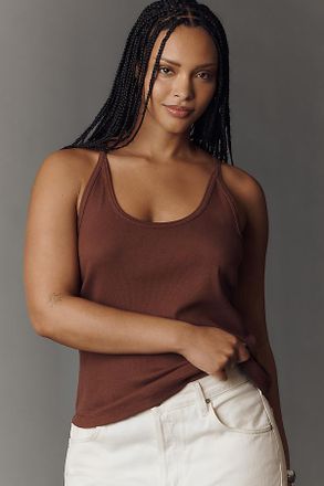 Pilcro Sunsette Ribbed Strappy Tank by Pilcro Top