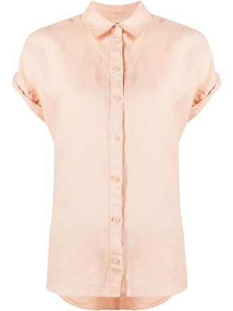 Lauren Ralph Lauren Blouse met opgerolde mouwen - Roze
