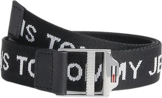 Tommy Jeans Essenti&euml;le Geweven Riem Zwart - Dames - Riemen - Zwart - 95 CM - Polyester - Accessoires