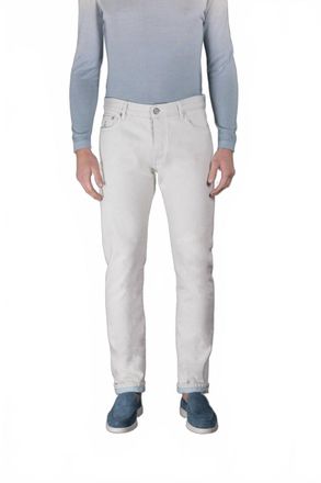 Moorer Mens Pavel 55 Tapered Denim Jeans In Blue