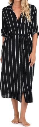 La Blanca Maxi Dress Swimsuit Cover Up In City Lights Black