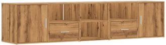 vidaXL Corner Cabinet Artisian Oak 200x40x45 cm Engineered Wood vidaXL